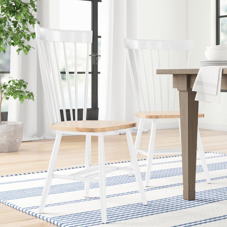 Simple white best sale dining chairs